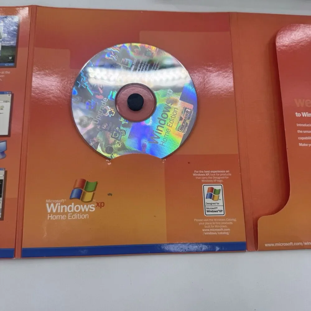 Microsoft Windows XP Professional SP2 Upgrade 2002 Big Box PC w Product Key VTG
